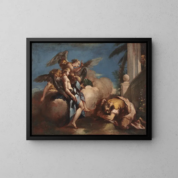 Die Engel erscheinen Abraham - Francesco Guardi — gerahmtes Bild an der Wand