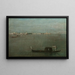 Die grauen Gondeln auf dem Lagune - Francesco Guardi — gerahmtes Bild an der Wand