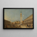 Venedig Piazza San Marco mit Basilika und Campanile - Francesco Guardi — gerahmtes Bild an der Wand