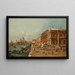 Venedig, der Molo mit der Libreria, Punta della Dogana und Santa Maria della Salute - Francesco Guardi — gerahmtes Bild an der Wand