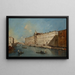 von Francesco Guardi | Gemälde Venedig, der Rio dei Mendicanti nach Norden mit der Kirche San Lazzaro dei Mendicanti — gerahmtes Bild an der Wand