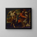 Die Begegnung von Zacharias und Elisabeth - Francesco Guarino — gerahmtes Bild an der Wand