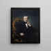 Portrait de Massimo d'Azeglio - Francesco Hayez — gerahmtes Bild an der Wand