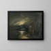 Landschaft mit Mondsee - Francesco Milani — gerahmtes Bild an der Wand