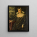 Portrait einer Dame, traditionell als Rita Bellesi identifiziert - Francesco Montemezzano — gerahmtes Bild an der Wand