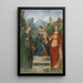 Jungfrau mit Kind in Majestät zwischen der heiligen Cäcilia und der heiligen Katharina von Alexandria - Francesco Morone — gerahmtes Bild an der Wand
