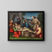 Die Klage Christi mit Engeln - Francesco Raibolini — gerahmtes Bild an der Wand