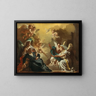 Francesco Solimena - Saint Philip Neri receiving the Holy Spirit in the Catacombs of Saint Sebastian.webp