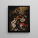 Die Geburt der Jungfrau - Francesco Solimena — gerahmtes Bild an der Wand