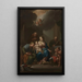 Skizze der Präsentation für die Heilige Familie mit der heiligen Anna, Joachim und Johannes dem Täufer für Santa Maria in Via Lata Rom - Francesco Trevisani — gerahmtes Bild an der Wand