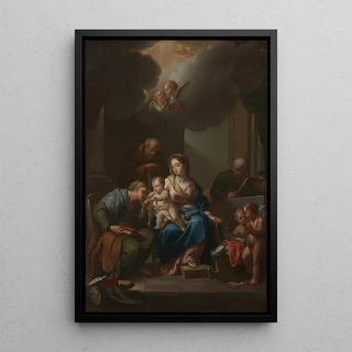 Francesco Trevisani - Presentation Sketch for The Holy Family with Saints Anne Joachim and John the Baptist for Santa Maria in Via Lata Roma.webp