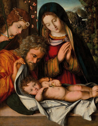 Francesco Zaganelli da Cotignola - The Holy Family.webp