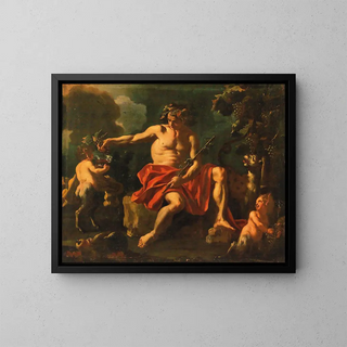 Allegorie der Jahreszeiten - Francesco de Mura — gerahmtes Bild an der Wand