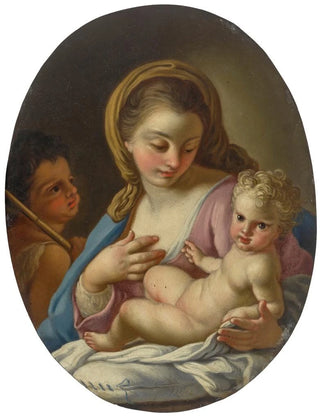 Francesco de Mura - Madonna And Child With The Infant Saint John The Baptist.webp