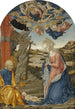 Die Geburt Christi mit Gott dem Vater umgeben von Engeln und Cherubim - Francesco di Giorgio Martini — Ansicht des Kunstwerks