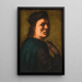 Portrait eines Mannes - Franciabigio — gerahmtes Bild an der Wand