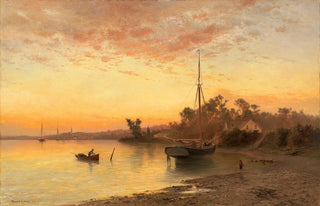 Francis Augustus Silva - By the Seaside New Jersey Shore.webp
