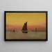 Morgennebel im Hafen von New York - Francis Augustus Silva — gerahmtes Bild an der Wand