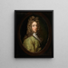 Portrait eines jungen Mannes - Francis Bindon — gerahmtes Bild an der Wand
