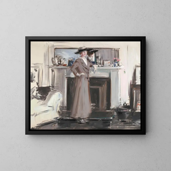Reflexionen - Francis Campbell Boileau Cadell — gerahmtes Bild an der Wand