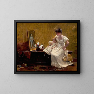 Parti mais pas oublié - Francis Coates Jones — gerahmtes Bild an der Wand