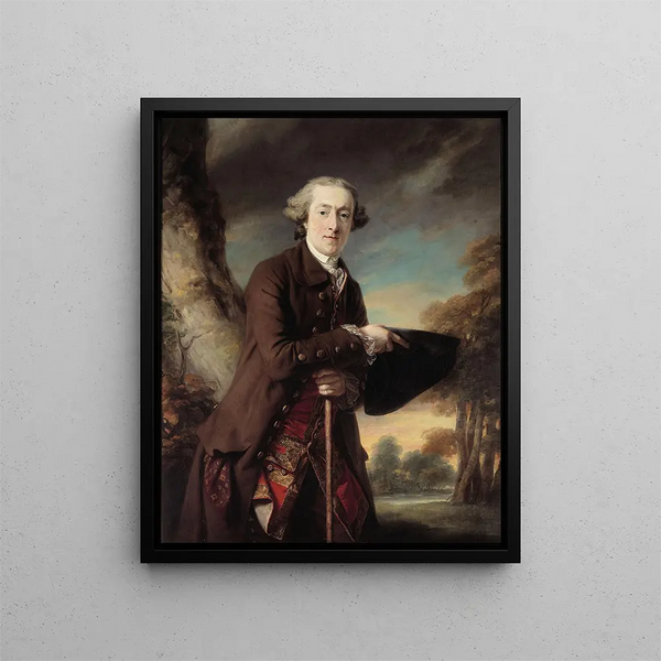 Portrait de Charles Colmore Esq. - Francis Cotes — gerahmtes Bild an der Wand