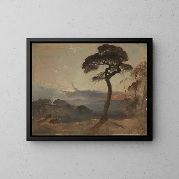 Sonnenuntergang über Hampstead Heath - Francis Danby — gerahmtes Bild an der Wand