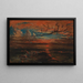 Sonnenuntergang am Meer nach einem Sturm - Francis Danby — gerahmtes Bild an der Wand
