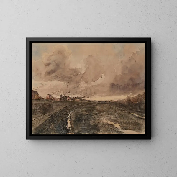 Ansicht der Boulevard de Lorraine, 17. Arrondissement, avenue de la porte Pouchet, Grenze des Clichy-Gebiets - Francis Garat — gerahmtes Bild an der Wand