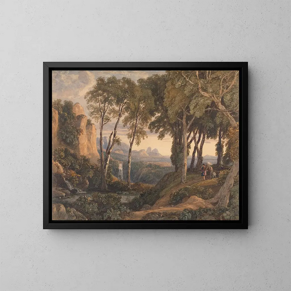 Klassische Szene - Francis Oliver Finch — gerahmtes Bild an der Wand