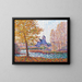 L'église de Montigny, effet d'automne - Francis Picabia — gerahmtes Bild an der Wand