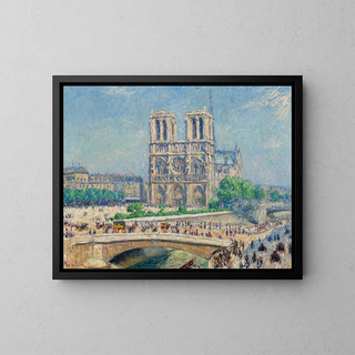 Notre-Dame unter Sonneneinwirkung - Francis Picabia — gerahmtes Bild an der Wand