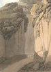 Eingang der Höhle in Posillipo Neapel - Francis Towne — Ansicht des Kunstwerks