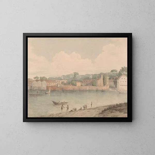 Treppen von Vauxhall seit Millbank, 5. Juli 1797 - Francis Towne — gerahmtes Bild an der Wand