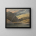Ansicht des Lago Maggiore bei Dämmerung - Francis Towne — gerahmtes Bild an der Wand