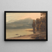 Windermere bei Sonnenuntergang - Francis Towne — gerahmtes Bild an der Wand