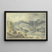 Berglandschaft auf dem Weg, ein Mädchen zu Pferd links, zwei Kühe - Francis Wheatley — gerahmtes Bild an der Wand