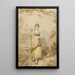 Junge Frau sammelt Holz - Francis Wheatley — gerahmtes Bild an der Wand