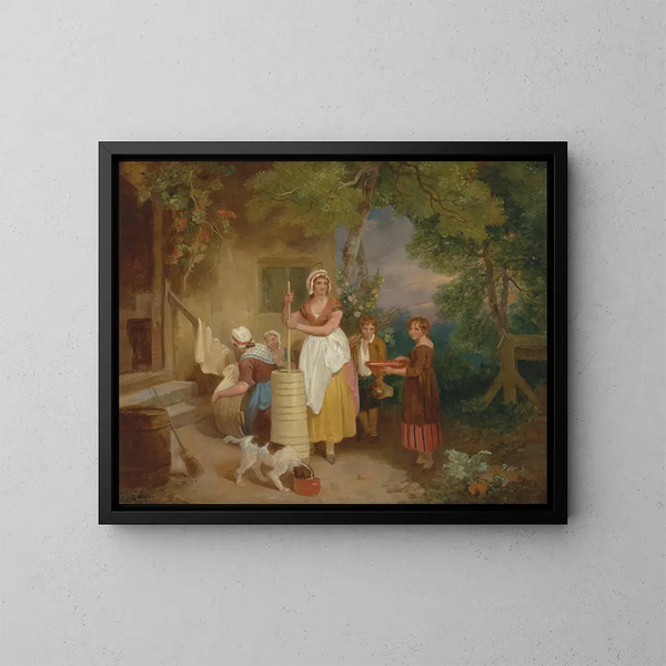 Morgen - Francis Wheatley — gerahmtes Bild an der Wand