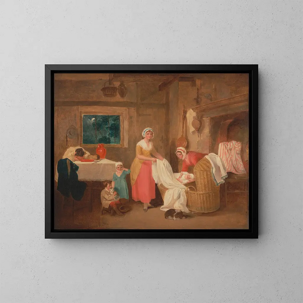 Nacht - Francis Wheatley — gerahmtes Bild an der Wand