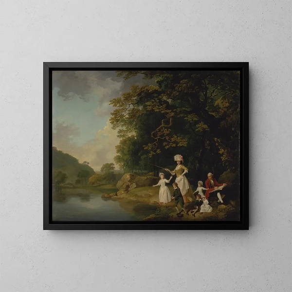 La famille Browne - Francis Wheatley — gerahmtes Bild an der Wand