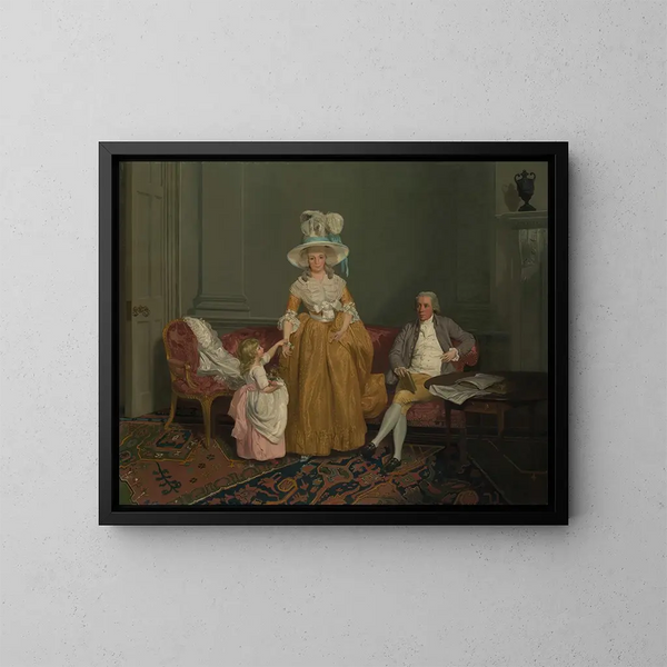 La famille Saithwaite - Francis Wheatley — gerahmtes Bild an der Wand