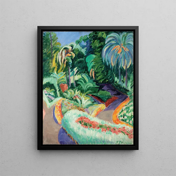 Garten - Francisco Iturrino — gerahmtes Bild an der Wand