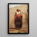 La Fileuse - Francisco Laso — gerahmtes Bild an der Wand