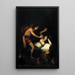 Allegorie der Liebe, Cupid und Psyche - Francisco de Goya — gerahmtes Bild an der Wand