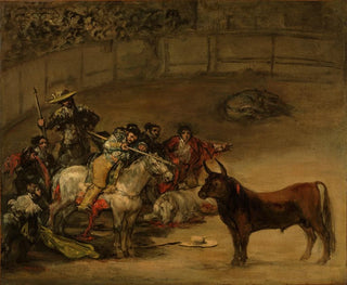 Lutte de taureaux, suerte de varas - Francisco de Goya — Ansicht des Kunstwerks