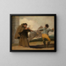 Der Bruder Pedro schießt auf El Maragato, während sein Pferd flieht - Francisco de Goya — gerahmtes Bild an der Wand