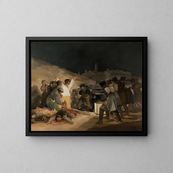 Der Dritte Mai 1808 - Francisco de Goya — gerahmtes Bild an der Wand