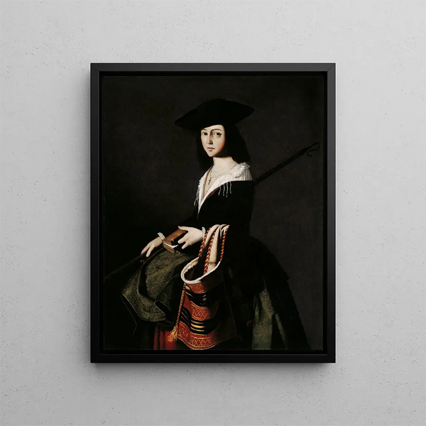 Sainte Marina - Francisco de Zurbarán — gerahmtes Bild an der Wand