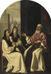 Saint Jérôme avec Sainte Paule et Sainte Eustochium - Francisco de Zurbarán et Atelier — Ansicht des Kunstwerks